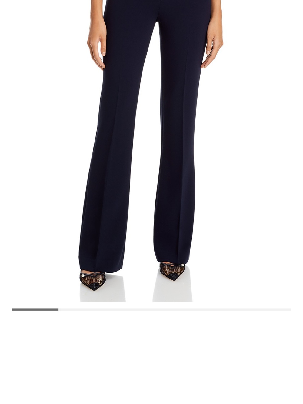 Theory Demitria Admiral Crepe Flared Pants in Navy Size 8